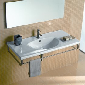 Установка раковины в ванной комнате на примере консольной конструкции