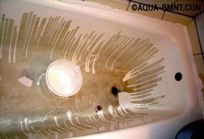 Как обновить старую чугунную ванну: метода налива